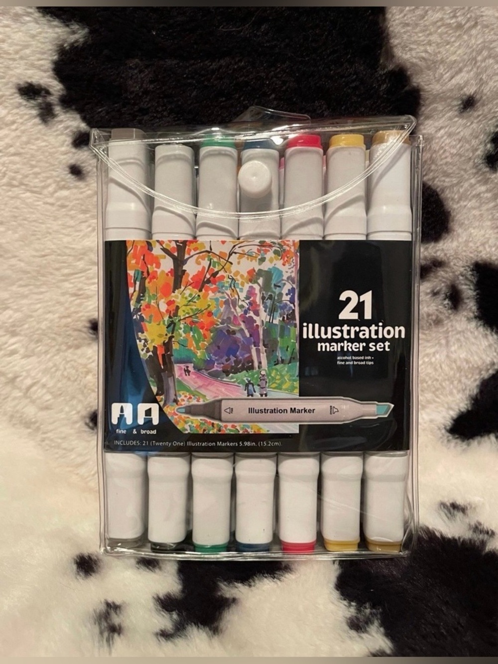21 Count Dual Tip Illustration Marker Set NWT